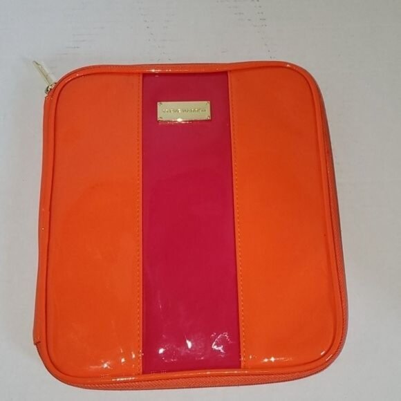 Steve Madden Case Tablet iPad Cases Accessory Orange Pink Zip Around - Picture 11 of 11